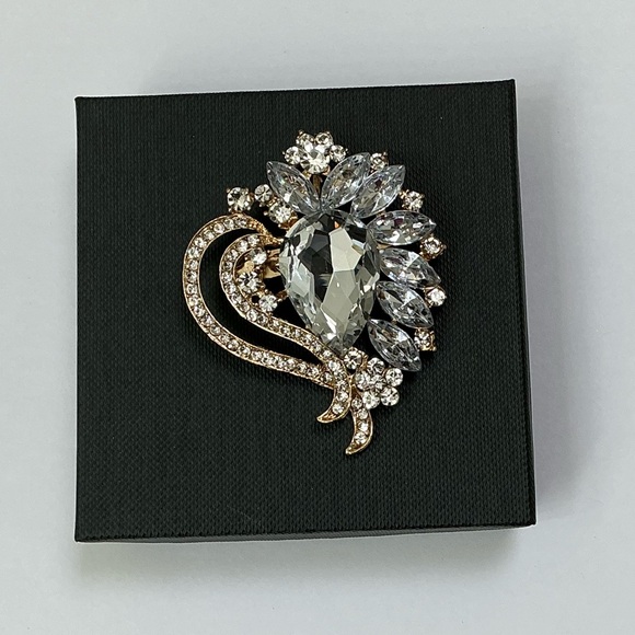 Large Heart/Floral Shaped Brooch/Pendant - Picture 6 of 6